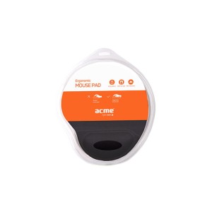 Podkładka pod mysz Acme, black, Pod nadgarstek