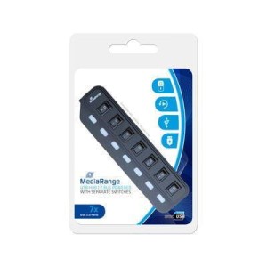 Hub USB MediaRange MRCS504 7xUSB 2.0 Black