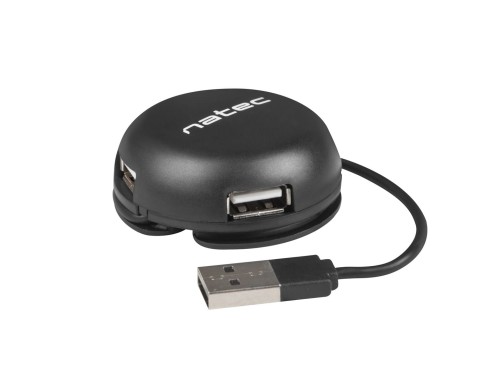 Hub USB Natec 4x USB 2.0 Bumblebee czarny - 1170719