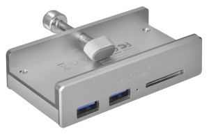 Hub USB Orico MH2AC-U3-SV-BP 2x USB-A 3.0, 5Gbps, biurkowy, czytnik kart SD
