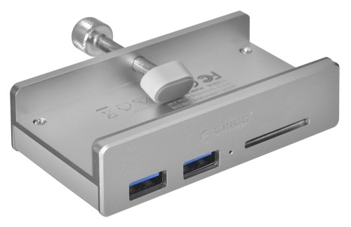 Hub USB Orico MH2AC-U3-SV-BP 2x USB-A 3.0, 5Gbps, biurkowy, czytnik kart SD - 1065233