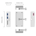 Hub USB Orico MH2AC-U3-SV-BP 2x USB-A 3.0, 5Gbps, biurkowy, czytnik kart SD - 1065239