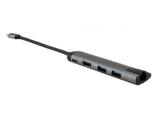 Hub USB Verbatim Multi Port 2x USB 3.0, USB-C 3.1, HDMI 4K, RJ45 - 968554