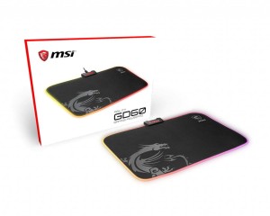MSI AGILITY GD60 podkładka pod mysz Podkładka dla graczy Czarny, Szary
