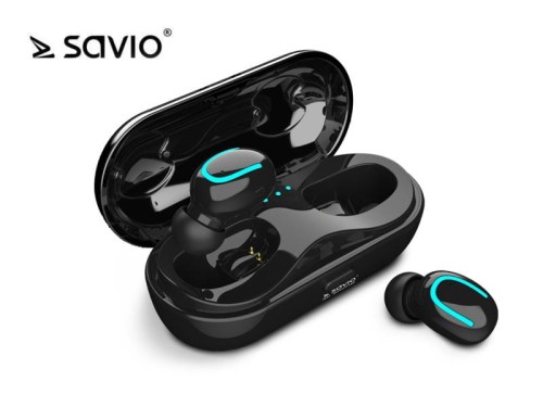 Słuchawki z mikrofonem Savio TWS-05 bezprzewodowe Bluetooth - 675978