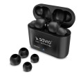 Słuchawki z mikrofonem Savio TWS-08 PRO Powerbank bezprzewodowe Bluetooth 5.0 czarne - 1010754