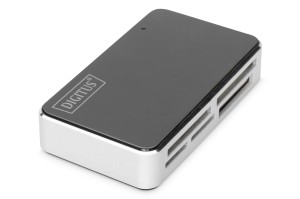 Czytnik kart DIGITUS DA-70322-1 USB 2.0, uniwersalny, czarno-srebrny