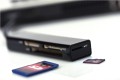 Czytnik kart Ednet 4-portowy USB 2.0 (CF, SD, MicroSD/SDHC, MS), czarny - 766186