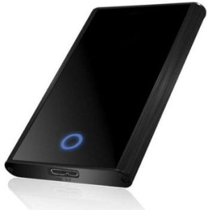 Icy Box obudowa na dysk 2,5'' SATA z 1x USB 3.0, czarna + Futerał