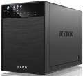 Icy Box Obudowa Na Dysk 4x3,5'' SATA z USB 3.0, eSATA, JBOD, Czarna - 415484