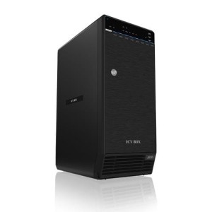 Icy Box Obudowa na 8 dysków 3,5'' SATA I/II/III, USB 3.0, eSATA, JBOD, czarna