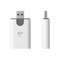 Czytnik kart pamięci Silicon Power Combo - USB 3.0 / SD, microSD white-grey - 555238