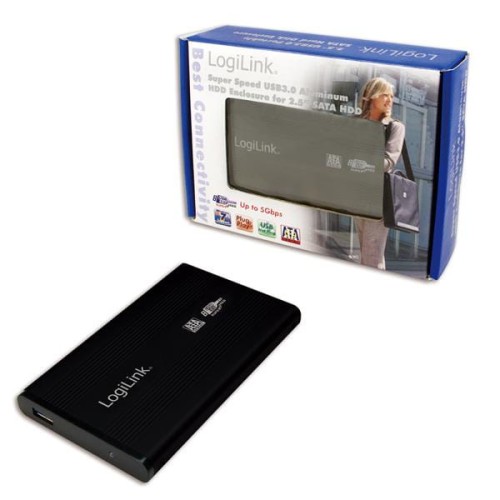 Obudowa na dysk LogiLink UA0106 2.5" SATA USB 3.0, czarna - 679024
