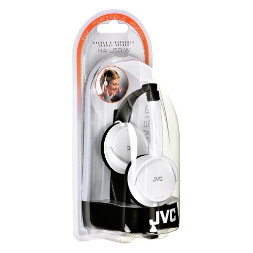 Słuchawki JVC HAL50WE (nauszne, białe) - 850081