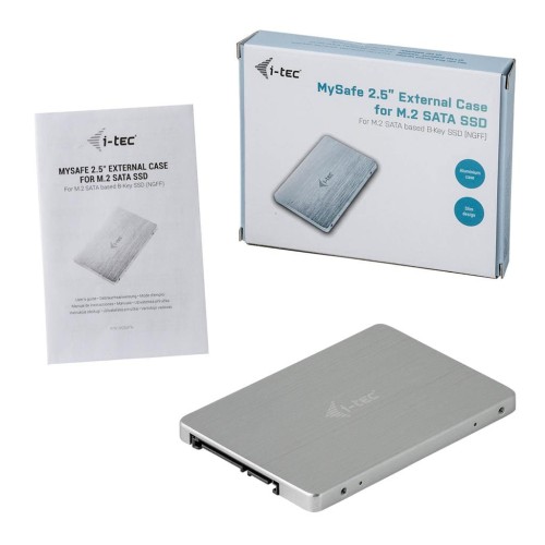i-tec MySafe 2,5" obudowa z adapterem dla dysku SATA M.2, interfejs SATA - 527545