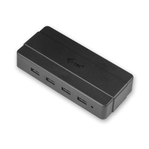 i-tec U3HUB445 huby i koncentratory USB 3.2 Gen 1 (3.1 Gen 1) Type-B 5000 Mbit/s Czarny