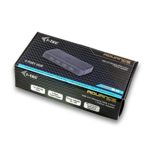i-tec USB 3.0 Charging HUB 4 port z zasilaczem 1x port ładujący USB 3.0 - 418470