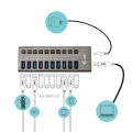 i-tec USB 3.0 Charging HUB 10 port + Zasilacz 48W 10x USB 3.0 port ładujący - 578126