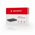 Obudowa na dysk GEMBIRD EE2-U3S-3 (2.5"; USB 3.0; Aluminium, Plastik; kolor czarny) - 1017386