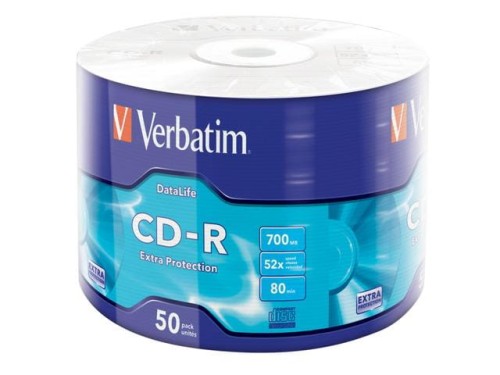 CD-R Verbatim 700MB Extra Protection Wrap (50 Spindel) - 688961