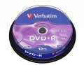 Płyta DVD Verbatim 43498 (4,7GB; 16x; 10szt.; Cake) - 1061240