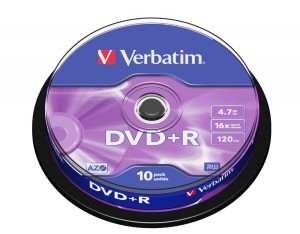 Płyta DVD Verbatim 43498 (4,7GB; 16x; 10szt.; Cake)