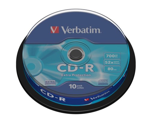 Płyta CD Verbatim 43437 (700MB; 52x; 10szt.; Cake) - 769458