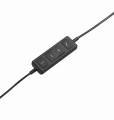 Słuchawki z mikrofonem Logitech USB Headset H570e czarne - 1068324