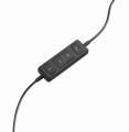 Słuchawki z mikrofonem Logitech USB Headset H570e czarne - 1068323