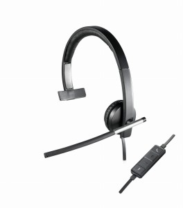 Słuchawki z mikrofonem Logitech USB Headset H650e