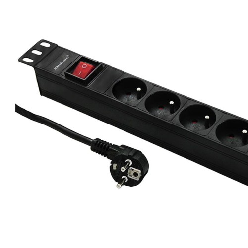 LISTWA ZASILAJĄCA QOLTEC RACK 19"1U 16A PDU 8xFRENCH 2m - 685536