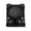SŁUCHAWKI BEZPRZEWODOWE NAUSZNE Qoltec z MIKROFONEM / Bluetooth /  Super Bass / CZARNE - 717343