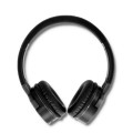 SŁUCHAWKI BEZPRZEWODOWE NAUSZNE Qoltec z MIKROFONEM / Bluetooth /  Super Bass / CZARNE - 717342