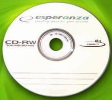 CD-RW Esperanza 12x 700MB (Slim 10) 80MIN