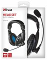 Słuchawki nauszne z mikrofonem Trust Quasar Headset 21661 (czarne) - 785796