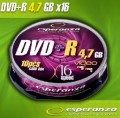 DVD-R Esperanza 16x 4,7GB (Cake 10) - 310308
