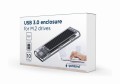 GEMBIRD OBUDOWA USB 3.1 NA DYSK NVME M.2 PRZEŹROCZYSTA - 1017226