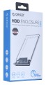 Obudowa na dysk Orico 2139C3-G2-CR-BP SATA 2,5" HDD/SSD USB-C 3.2 10 Gbps - 1017402