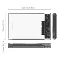 Obudowa na dysk Orico 2139C3-G2-CR-BP SATA 2,5" HDD/SSD USB-C 3.2 10 Gbps - 1017404