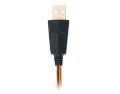 Słuchawki gamingowe REAL-EL GDX-7700 SURROUND 7.1 (black-orange, z wbudowanym mikrofonem) - 1030185