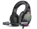 Słuchawki gamingowe REAL-EL GDX-7780 SURROUND 7.1 (black, RGB, z wbudowanym mikrofonem) - 1030229