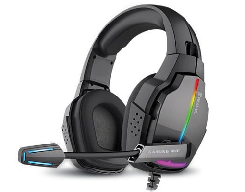 Słuchawki gamingowe REAL-EL GDX-7780 SURROUND 7.1 (black, RGB, z wbudowanym mikrofonem) - 1030229
