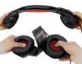 Słuchawki gamingowe REAL-EL GDX-8000 VIBRATION SURROUND 7.1 BACKLIT (black/red, z wbudowanym mikrofonem) - 1030179