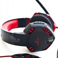 Słuchawki gamingowe REAL-EL GDX-8000 VIBRATION SURROUND 7.1 BACKLIT (black/red, z wbudowanym mikrofonem) - 1030175
