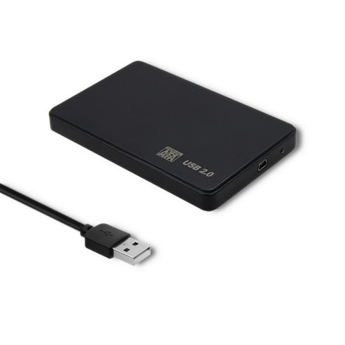 RAMKA do dysków HDD/SSD QOLTEC 2.5" USB 2.0/SATA3   CZARNA - 625473