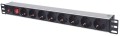 INTELLINET LISTWA ZASILAJĄCA RACK 19 X8 1U SCHUKO 3M BEZPIECZNIK 713986 - 1125714