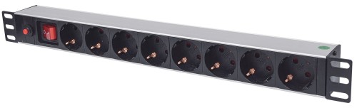 INTELLINET LISTWA ZASILAJĄCA RACK 19 X8 1U SCHUKO 3M BEZPIECZNIK 713986 - 1125714