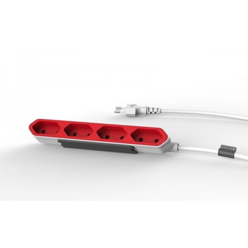 Listwa zasilająca allocacoc PowerBar 9101/PB4SEU (1,5m; kolor czerwony) - 1049734