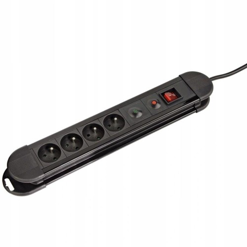 Listwa zasilająca Hama "Midi" 4gn, 1,5m bez zabezp.TV - 975239