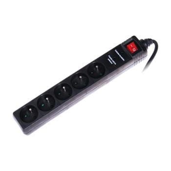 Listwa zasilająca Hama  5 gn + zabezp.przed przepięciem 1,5m - 975241